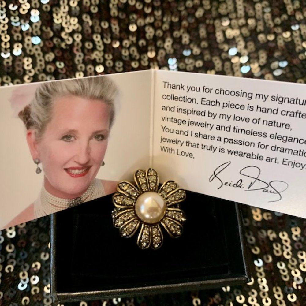 Heidi Daus ART IN BLOOM Floral STATEMENT Ring
